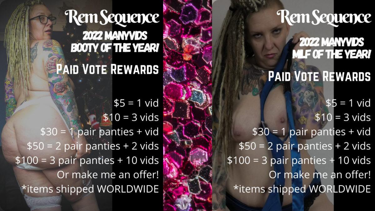 Vote now for Rem Sequence in the 2022 ManyVids Awards!