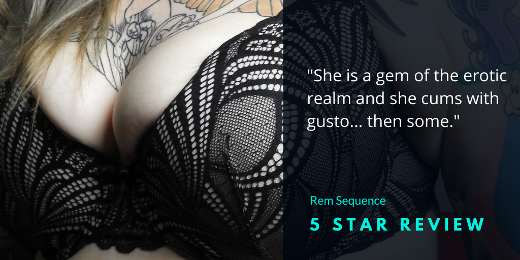 Rem Sequence Aussie tattooed adult model clip review on image of Rem's bra cup and eagle cheat tattoo